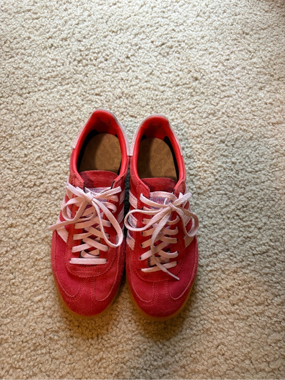 adidas spezial red and pink sneakers